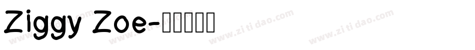Ziggy Zoe字体转换